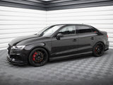 Street PRO Side Skirts Diffusers compatible with Audi RS 3 Sedan 8V Facelift