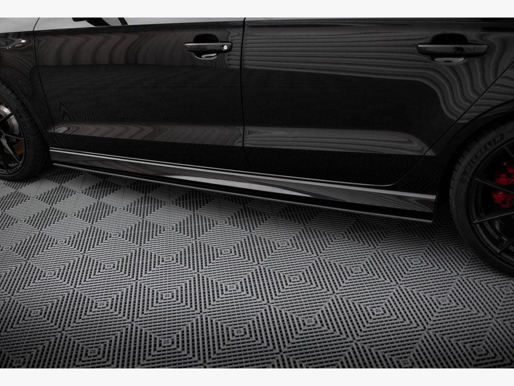 Street PRO Side Skirts Diffusers compatible with Audi RS 3 Sedan 8V Facelift