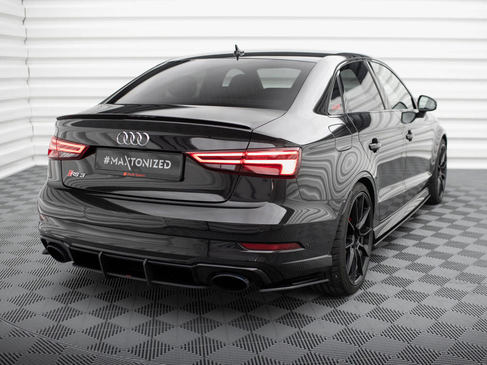 Street Pro Rear Side Splitters compatible with Audi RS 3 Sedan 8V Facelift