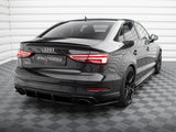 Street Pro Rear Side Splitters compatible with Audi RS 3 Sedan 8V Facelift