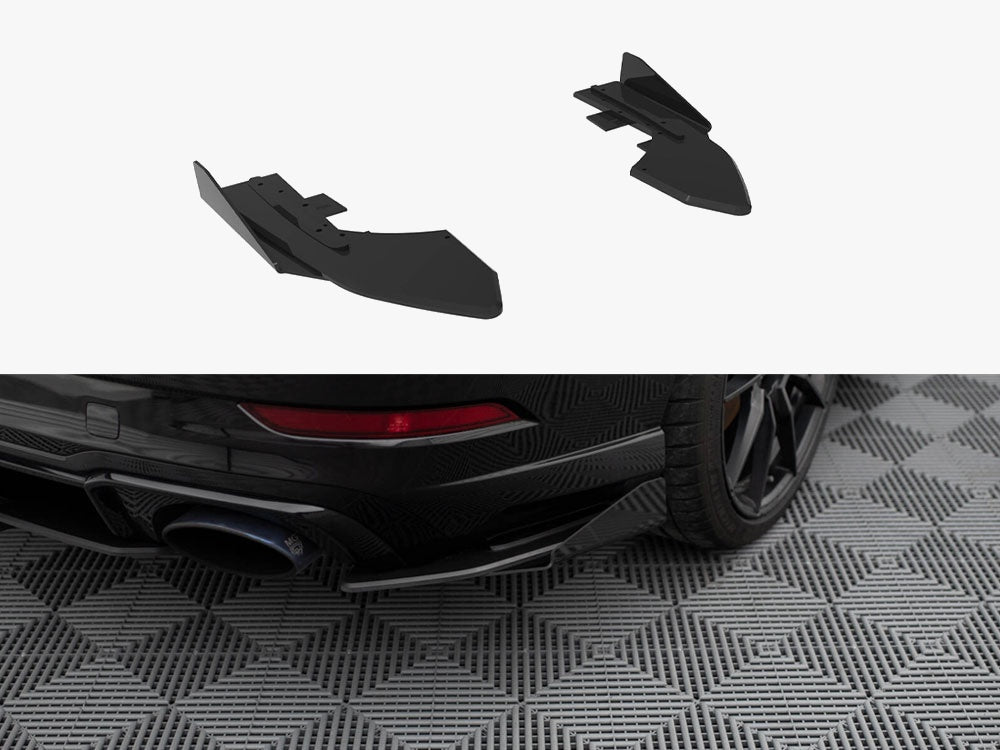 Street Pro Rear Side Splitters + Flaps compatible with Audi RS 3 Sedan 8V Facelift