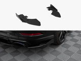 Street Pro Rear Side Splitters + Flaps compatible with Audi RS 3 Sedan 8V Facelift