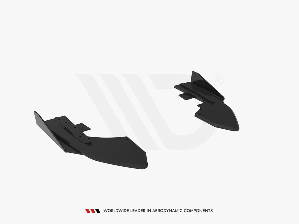 Street Pro Rear Side Splitters + Flaps compatible with Audi RS 3 Sedan 8V Facelift
