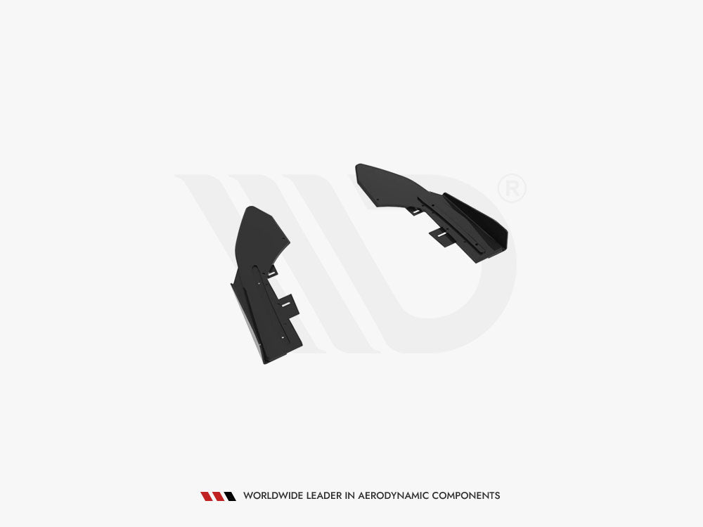 Street Pro Rear Side Splitters + Flaps compatible with Audi RS 3 Sedan 8V Facelift