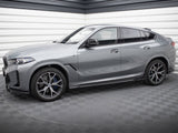 Side Skirts Diffusers V.1 compatible with BMW X6 M-Pack G06 Facelift