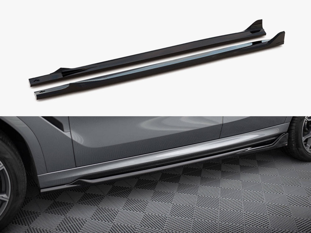 Side Skirts Diffusers V.2 compatible with BMW X6 M-Pack G06 Facelift