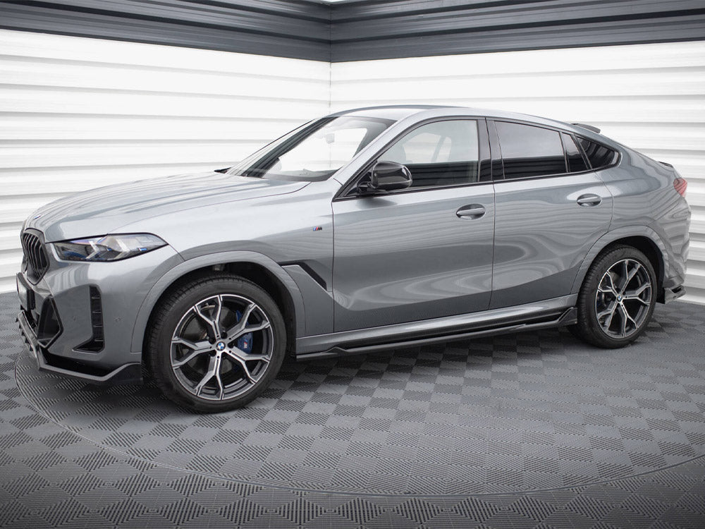 Side Skirts Diffusers V.2 compatible with BMW X6 M-Pack G06 Facelift