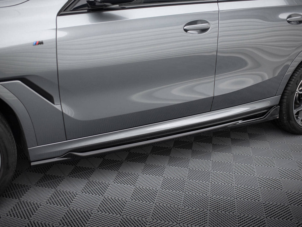 Side Skirts Diffusers V.2 compatible with BMW X6 M-Pack G06 Facelift
