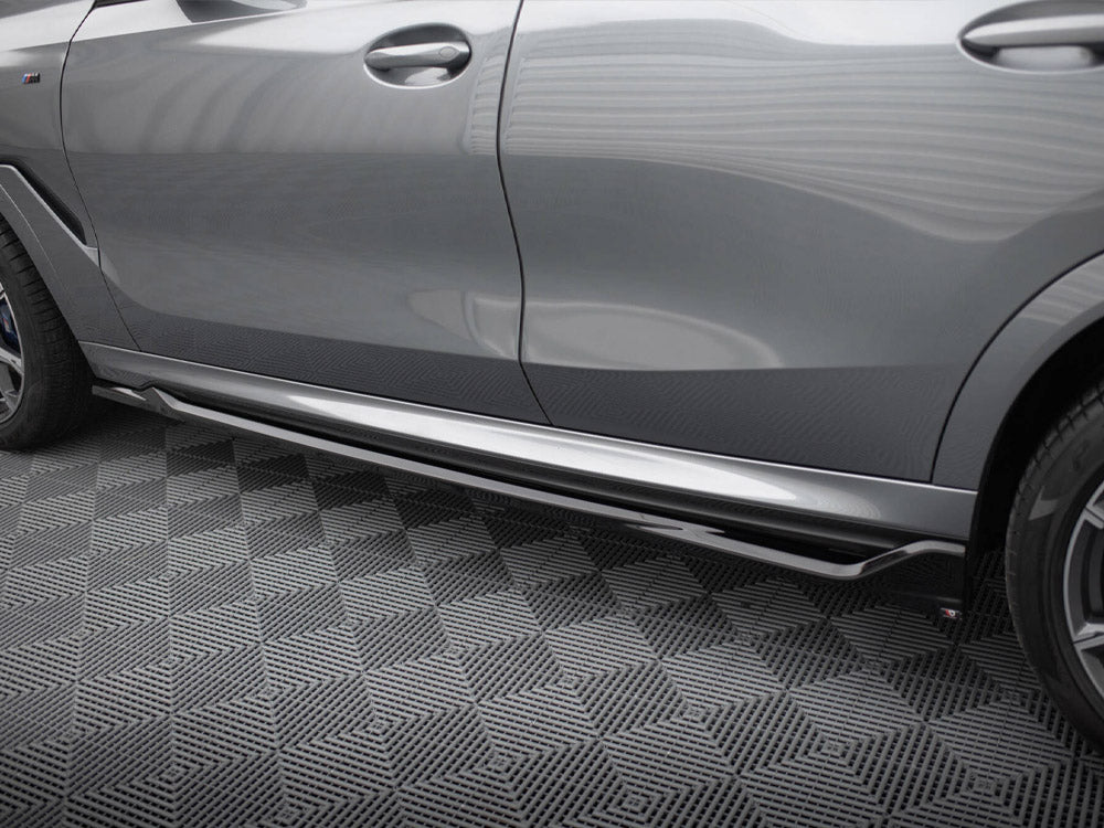 Side Skirts Diffusers V.2 compatible with BMW X6 M-Pack G06 Facelift