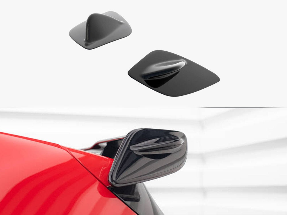 Spoiler Side Extensions compatible with Mercedes A W176 AMG Facelift - Carbon Look
