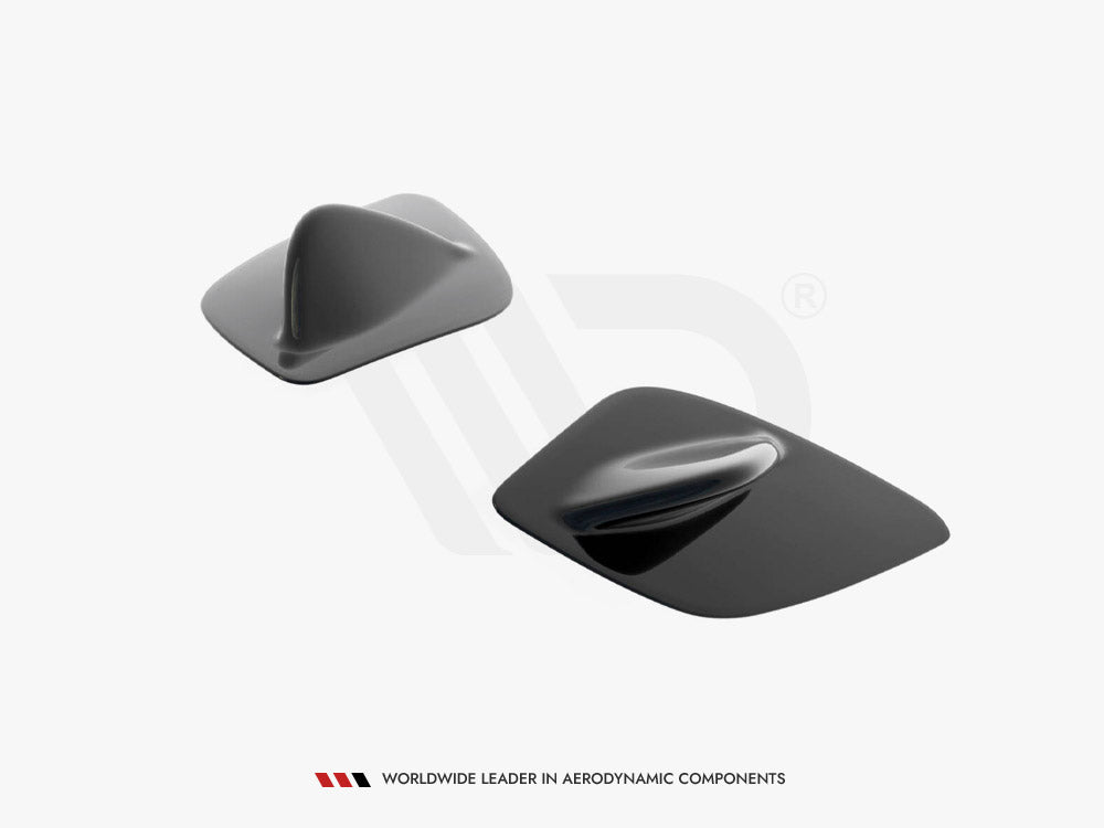 Spoiler Side Extensions compatible with Mercedes A W176 AMG Facelift - Carbon Look