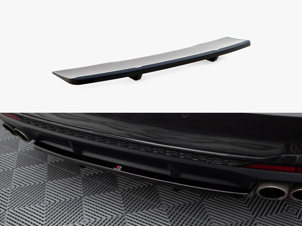 Central Rear Splitter (Vertical Bars) compatible with Audi S4 B9 Facelift