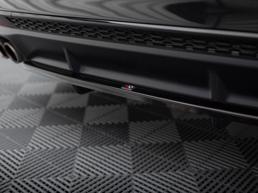 Central Rear Splitter (Vertical Bars) compatible with Audi S4 B9 Facelift