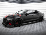 Street PRO Front Splitter compatible with Audi A7 RS 7 Look C7