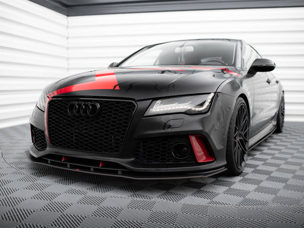 Street PRO Front Splitter compatible with Audi A7 RS 7 Look C7