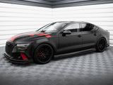 Street PRO Front Splitter + Flaps compatible with Audi A7 RS 7 Look C7
