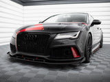 Street PRO Front Splitter + Flaps compatible with Audi A7 RS 7 Look C7