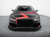 Street PRO Front Splitter + Flaps compatible with Audi A7 RS 7 Look C7