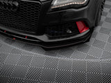 Street PRO Front Splitter + Flaps compatible with Audi A7 RS 7 Look C7