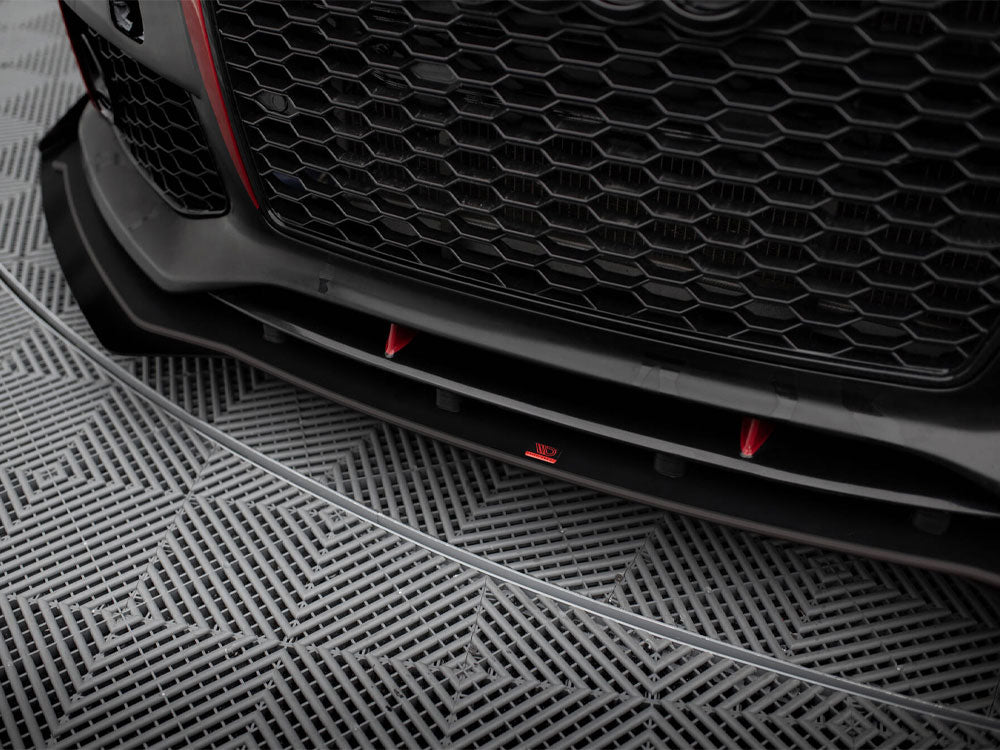 Street PRO Front Splitter + Flaps compatible with Audi A7 RS 7 Look C7