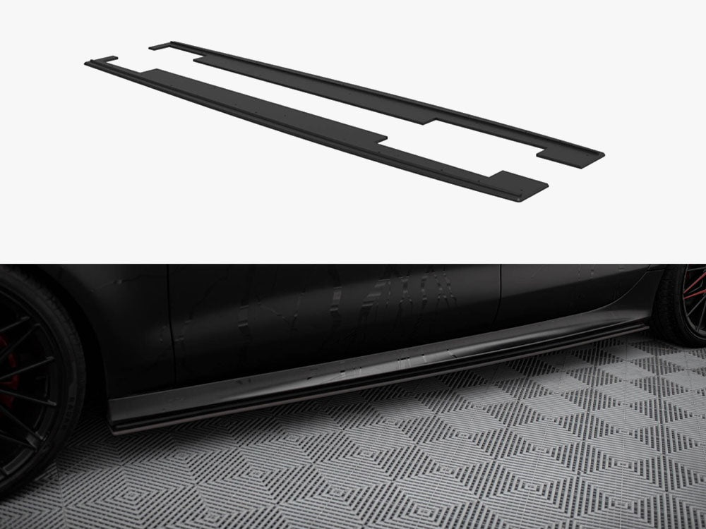 Street PRO Side Skirts Diffusers compatible with Audi A7 RS 7 Look C7