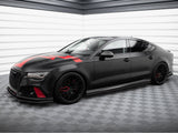 Street PRO Side Skirts Diffusers compatible with Audi A7 RS 7 Look C7