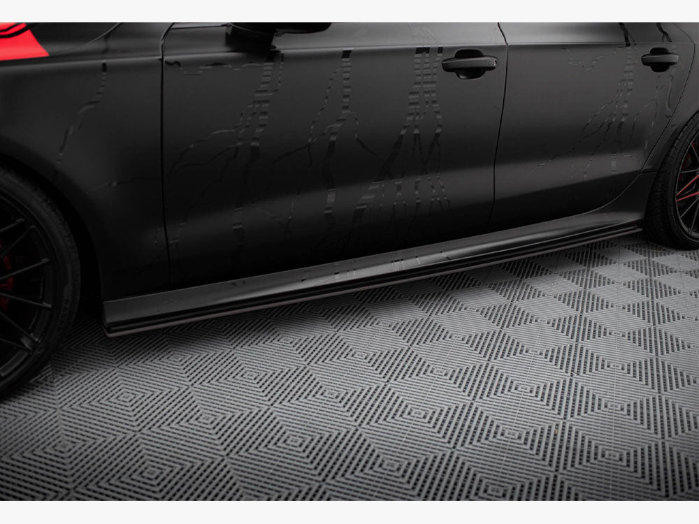 Street PRO Side Skirts Diffusers compatible with Audi A7 RS 7 Look C7