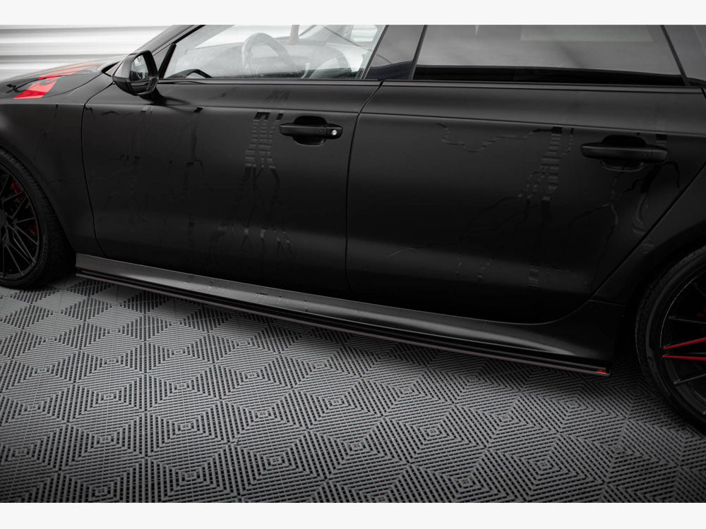 Street PRO Side Skirts Diffusers compatible with Audi A7 RS 7 Look C7