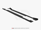 Street PRO Side Skirts Diffusers + Flaps compatible with Audi A7 RS 7 Look C7