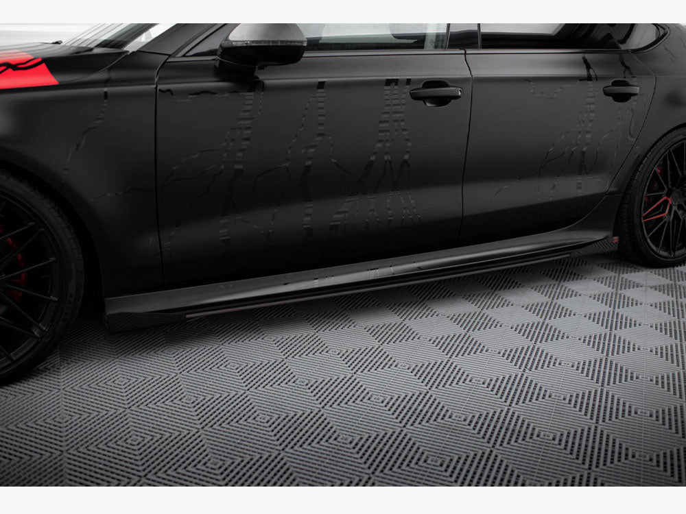 Side Flaps compatible with Audi A7 RS 7 Look C7