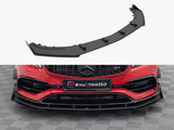 Street PRO Front Splitter + Flaps compatible with Mercedes-Benz A 45 AMG Aero W176 Facelift