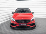 Street PRO Front Splitter + Flaps compatible with Mercedes-Benz A 45 AMG Aero W176 Facelift
