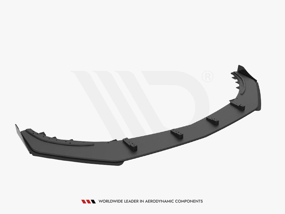 Street PRO Front Splitter + Flaps compatible with Mercedes-Benz A 45 AMG Aero W176 Facelift