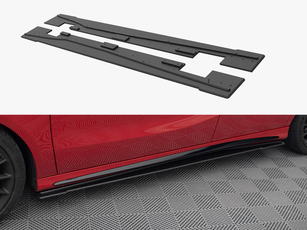 Street PRO Side Skirts Diffusers compatible with Mercedes-Benz A 45 AMG W176 Facelift