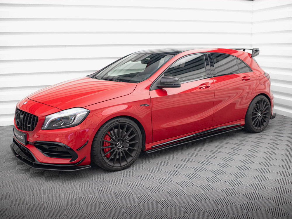 Street PRO Side Skirts Diffusers compatible with Mercedes-Benz A 45 AMG W176 Facelift