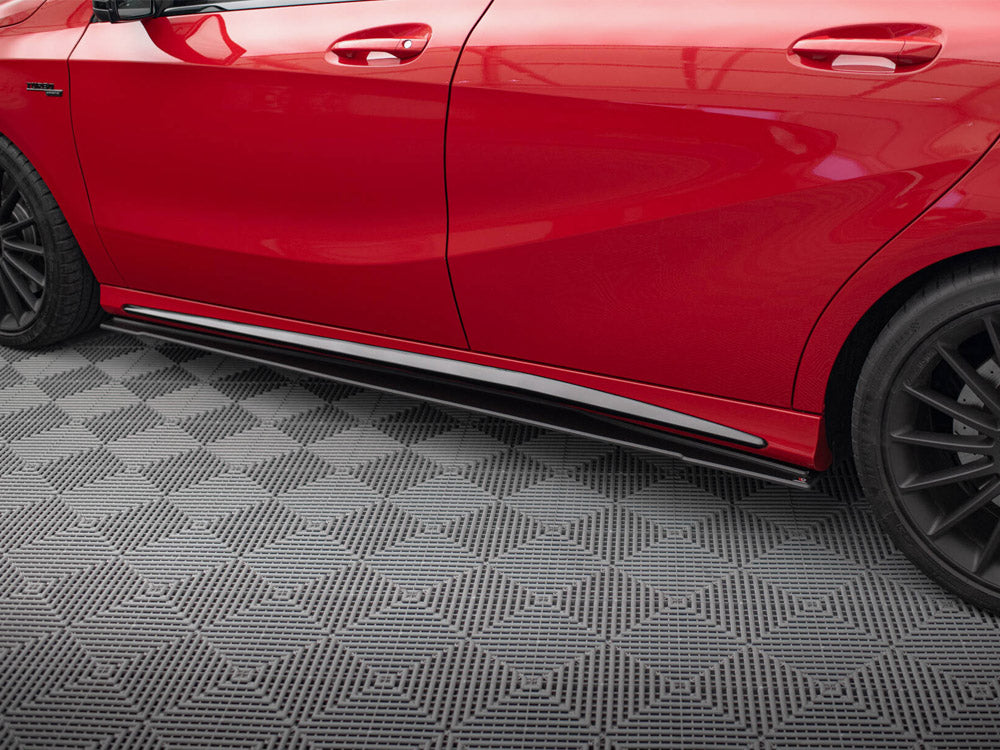 Street PRO Side Skirts Diffusers compatible with Mercedes-Benz A 45 AMG W176 Facelift