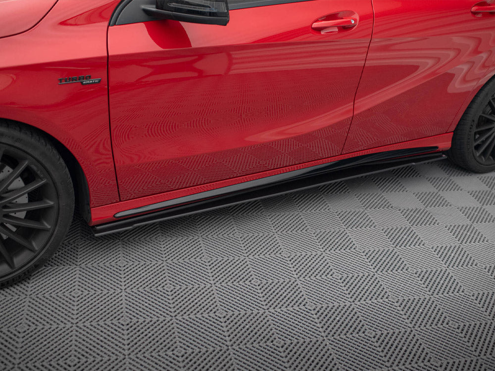 Street PRO Side Skirts Diffusers compatible with Mercedes-Benz A 45 AMG W176 Facelift