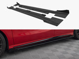 Street PRO Side Skirts Diffusers + Flaps compatible with Mercedes-Benz A 45 AMG W176 Facelift