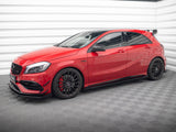 Street PRO Side Skirts Diffusers + Flaps compatible with Mercedes-Benz A 45 AMG W176 Facelift