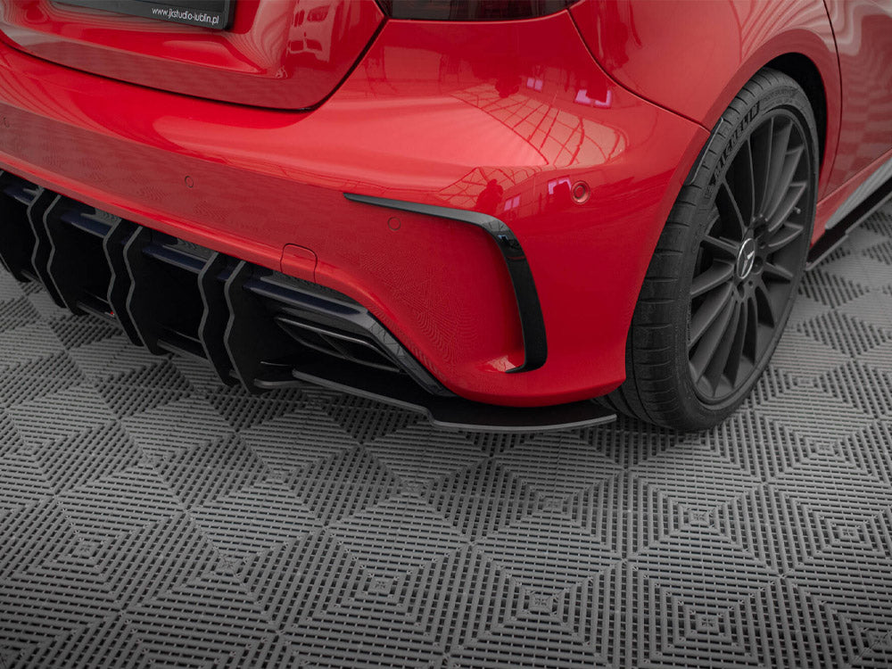 Street Pro Rear Side Splitters compatible with Mercedes-Benz A 45 AMG W176 Facelift