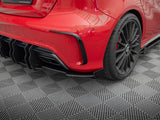 Street Pro Rear Side Splitters + Flaps compatible with Mercedes-Benz A 45 AMG W176 Facelift