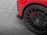 Street Pro Rear Side Splitters + Flaps compatible with Mercedes-Benz A 45 AMG W176 Facelift