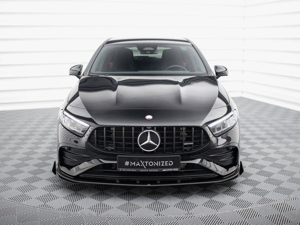 Street PRO Front Splitter + Flaps compatible with Mercedes-AMG A35 W177 Facelift