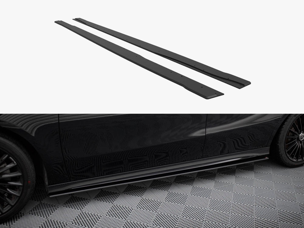 Street PRO Side Skirts Diffusers compatible with Mercedes-AMG A35 W177 Facelift