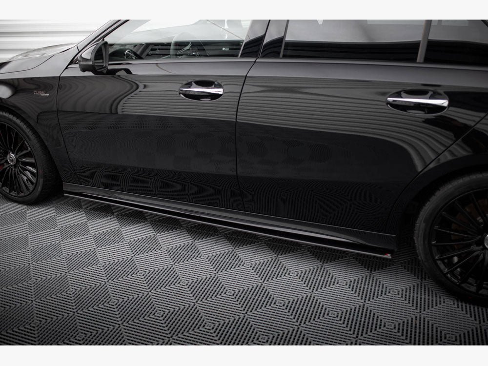 Street PRO Side Skirts Diffusers compatible with Mercedes-AMG A35 W177 Facelift