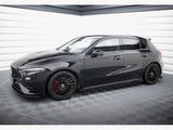Street PRO Side Skirts Diffusers + Flaps compatible with Mercedes-AMG A35 W177 Facelift