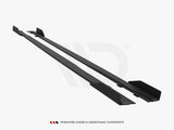 Street PRO Side Skirts Diffusers + Flaps compatible with Mercedes-AMG A35 W177 Facelift