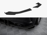 Street Pro Rear Side Splitters + Flaps compatible with Mercedes-AMG A35 Hatchback W177