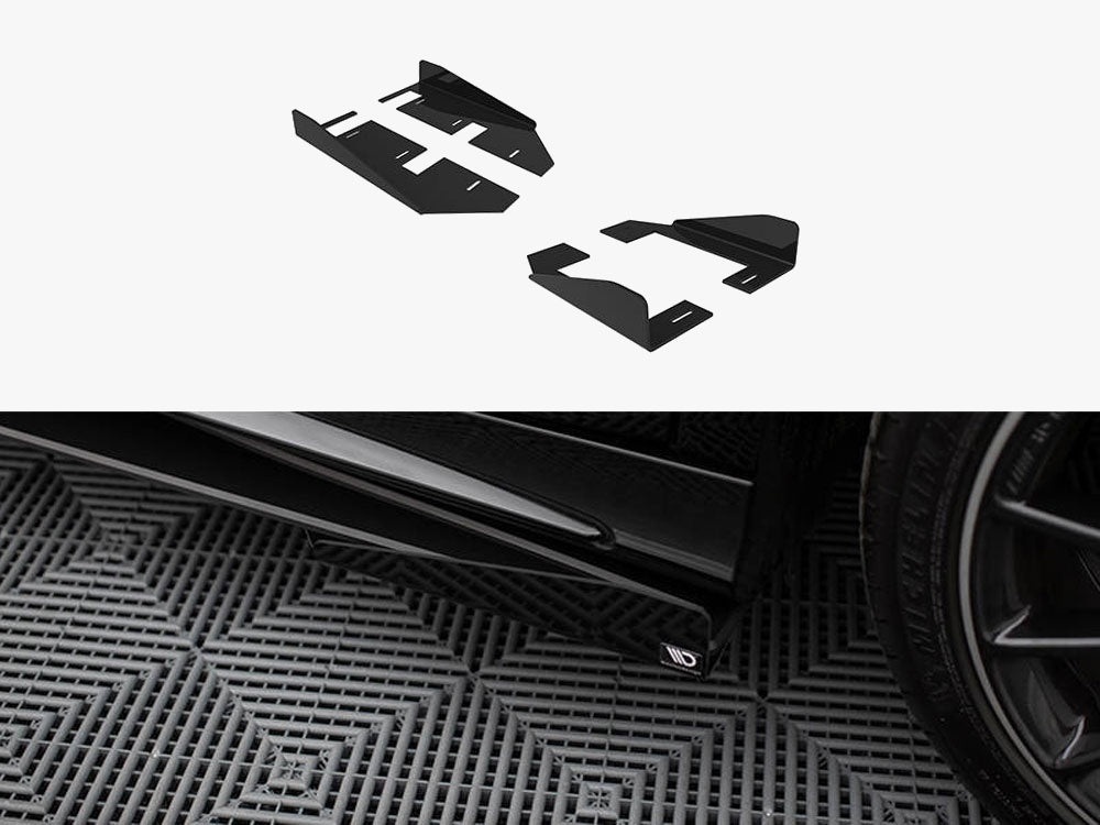 Side Flaps compatible with Mercedes-Benz A AMG Line W176 Facelift