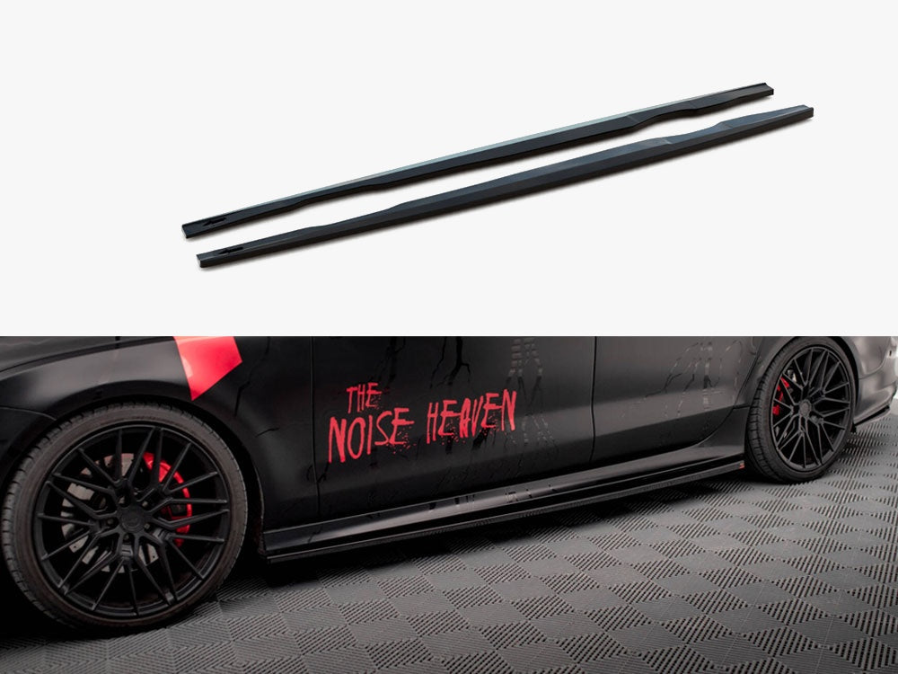 Side Skirts Diffusers compatible with Audi A7 RS 7 Look C7